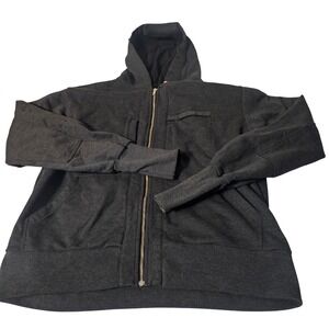 ADV3NTURE Mens Charcoal Gray Full Zip Hoodie Fleece Lined Size 2X jacket